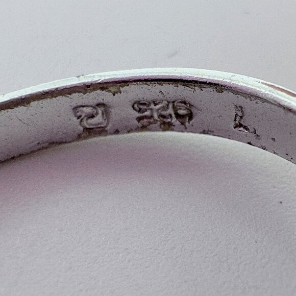 VTG Sterling Silver 925 Cubic Zirconia Brilliant Cut Prong Set Ring Size 6.75 - Picture 6 of 9